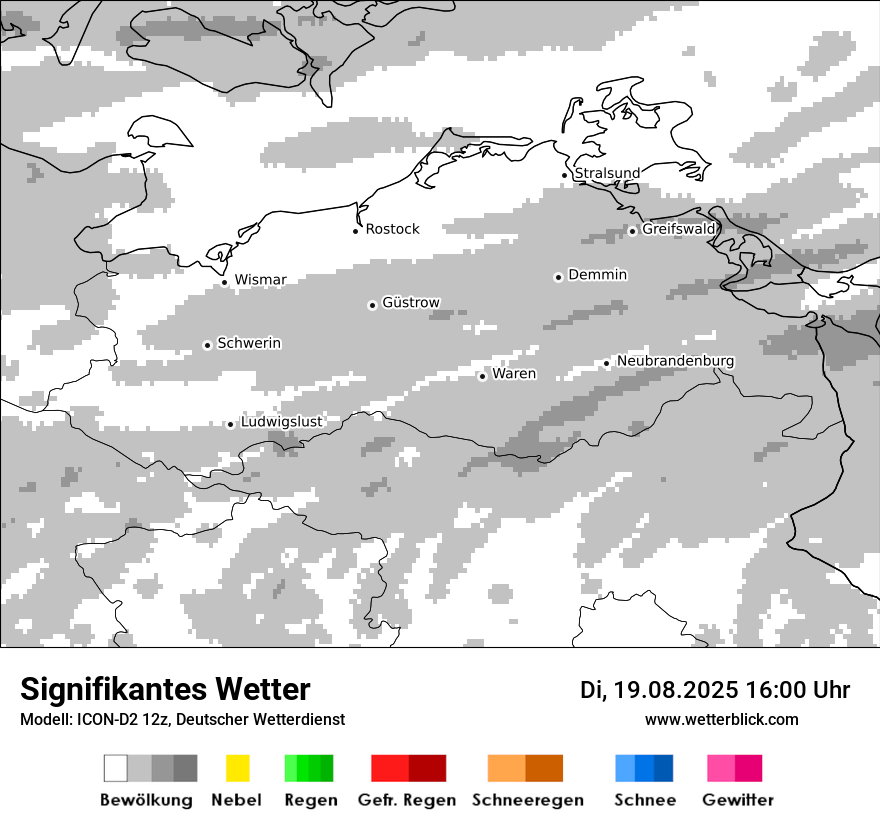 Modellkarten Signifikantes Wetter