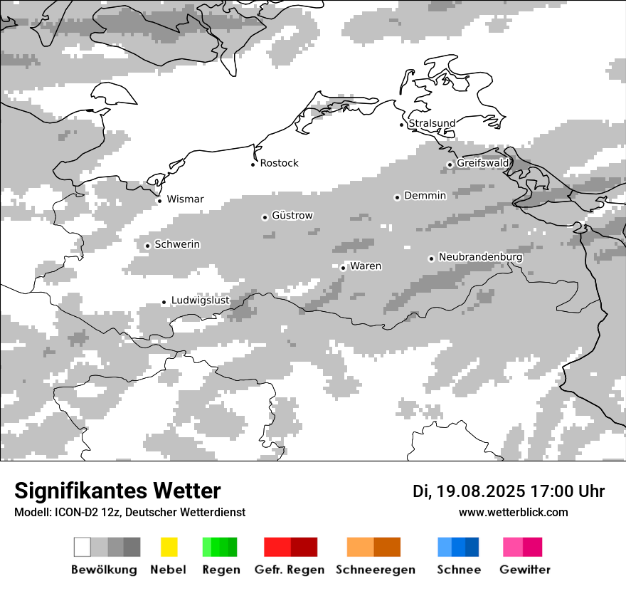 Modellkarten Signifikantes Wetter