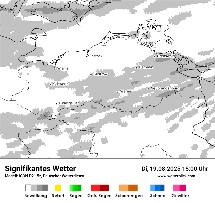 Modellkarten Signifikantes Wetter