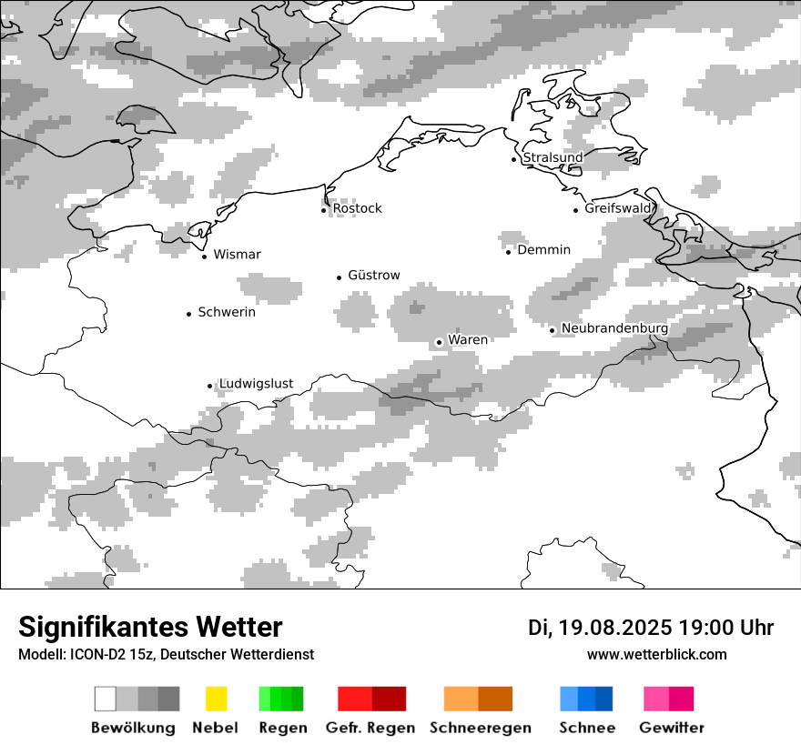 Modellkarten Signifikantes Wetter