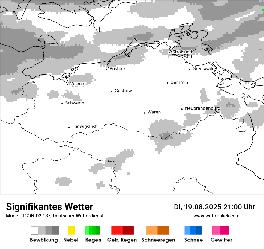 Modellkarten Signifikantes Wetter