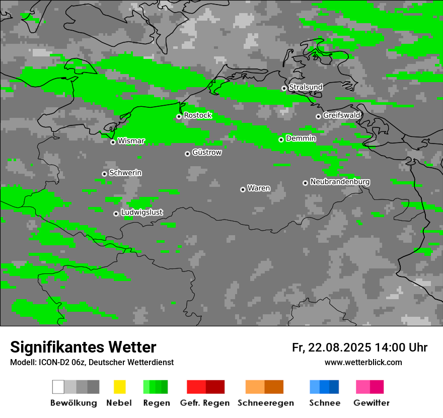 Modellkarten Signifikantes Wetter