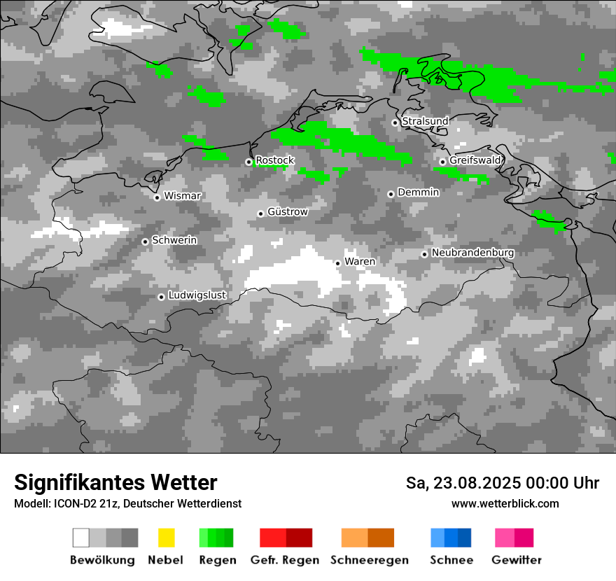 Modellkarten Signifikantes Wetter