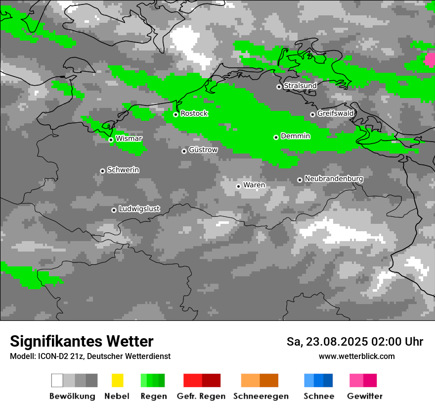 Modellkarten Signifikantes Wetter