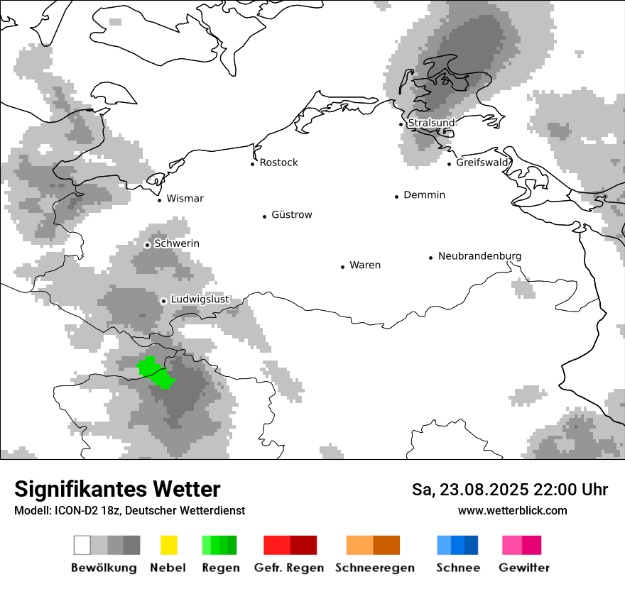 Modellkarten Signifikantes Wetter