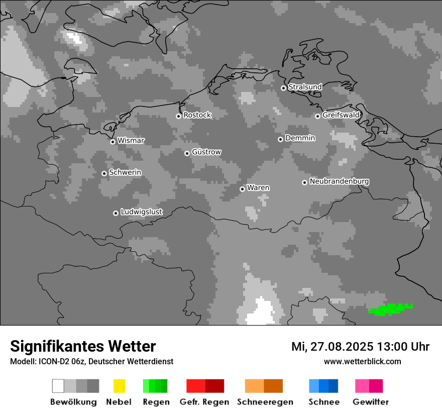 Modellkarten Signifikantes Wetter