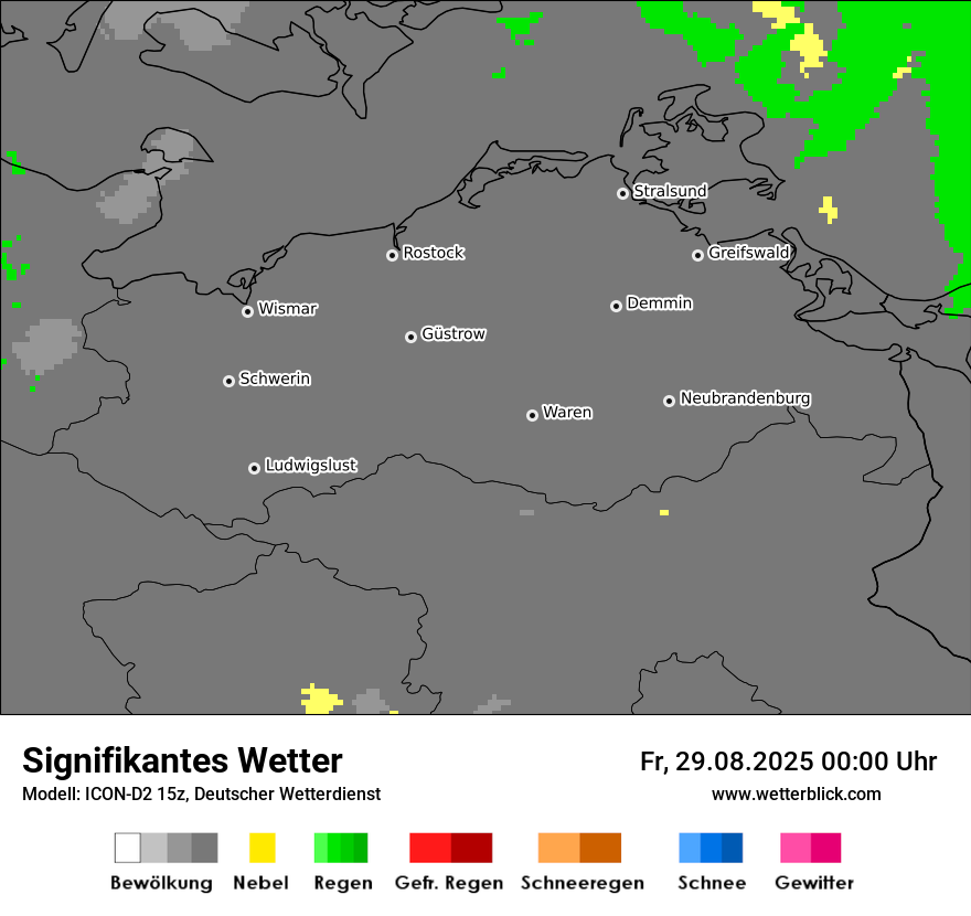 Modellkarten Signifikantes Wetter