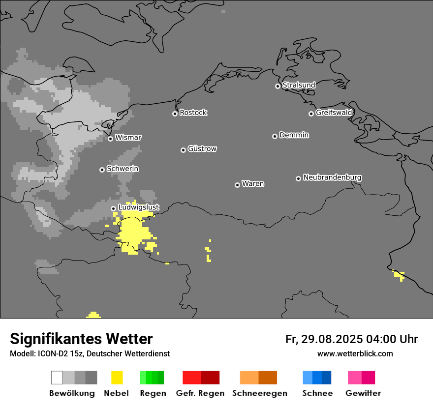 Modellkarten Signifikantes Wetter