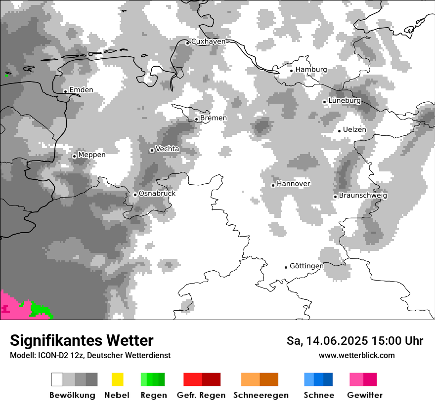 Modellkarten Signifikantes Wetter