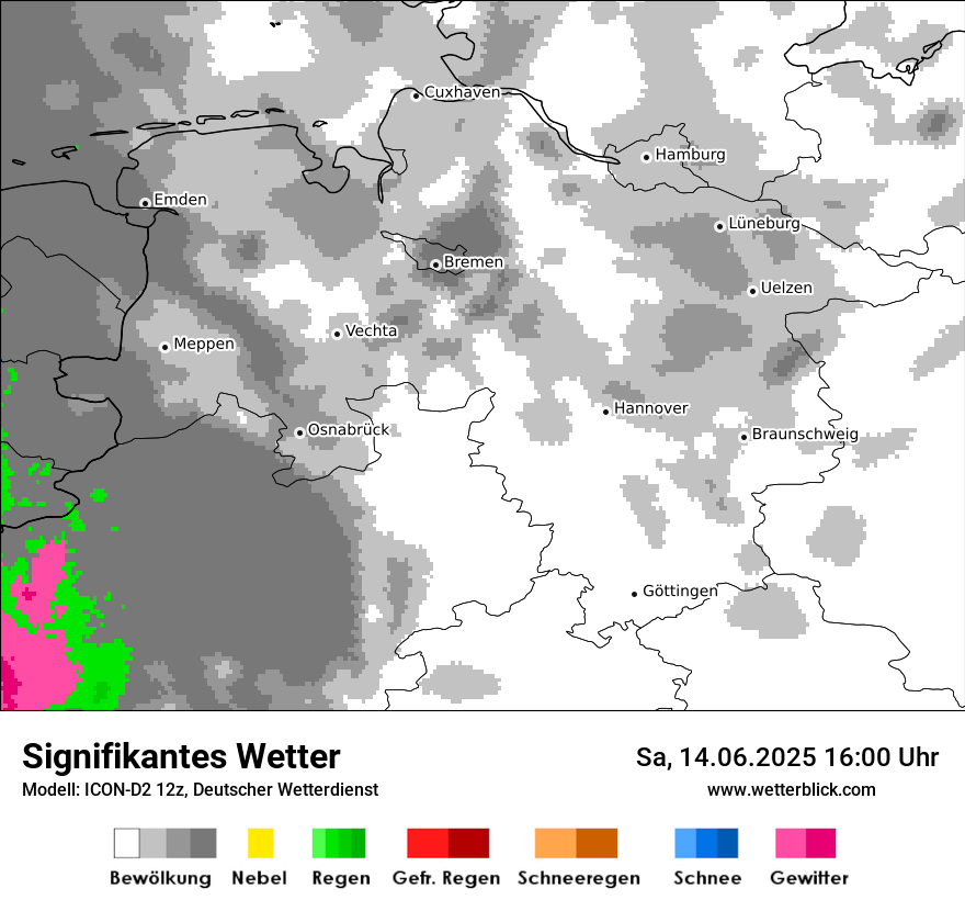 Modellkarten Signifikantes Wetter