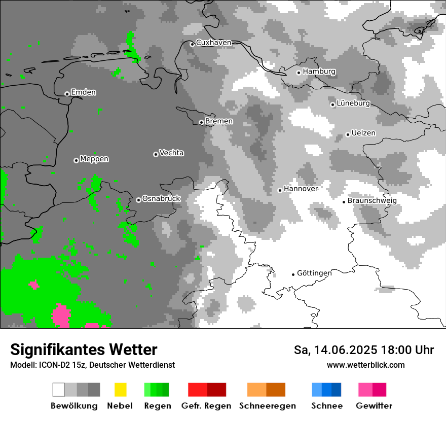 Modellkarten Signifikantes Wetter