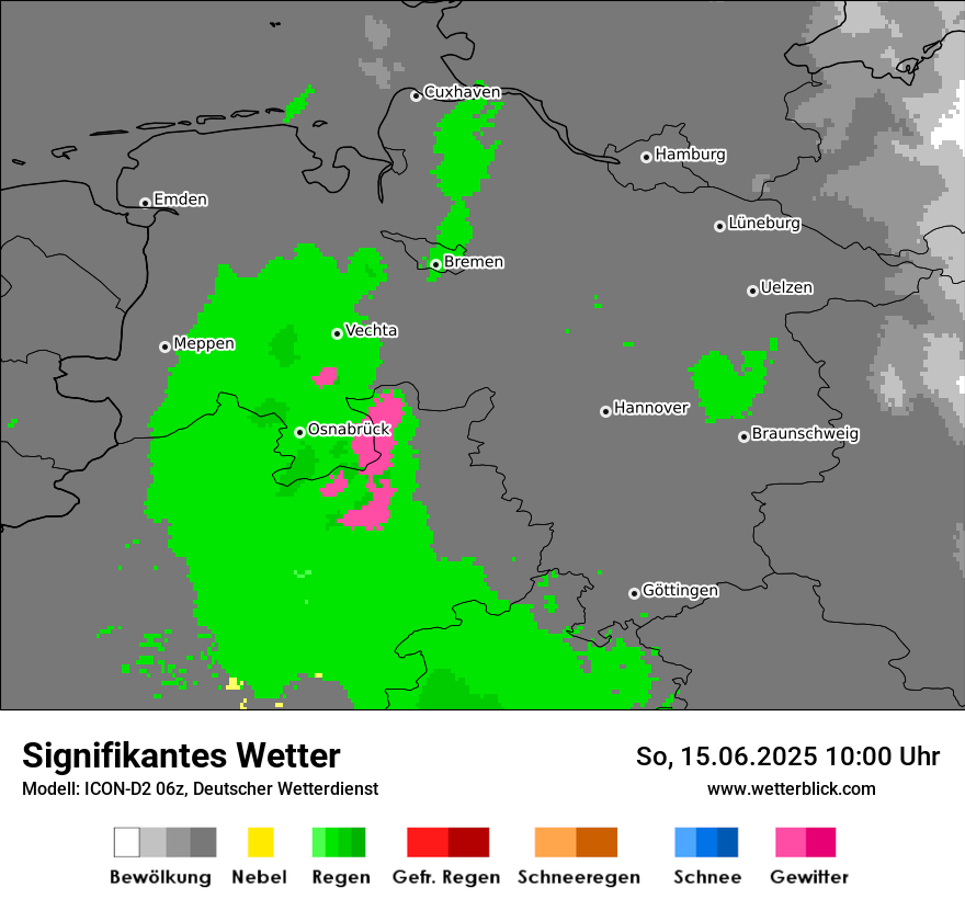 Modellkarten Signifikantes Wetter