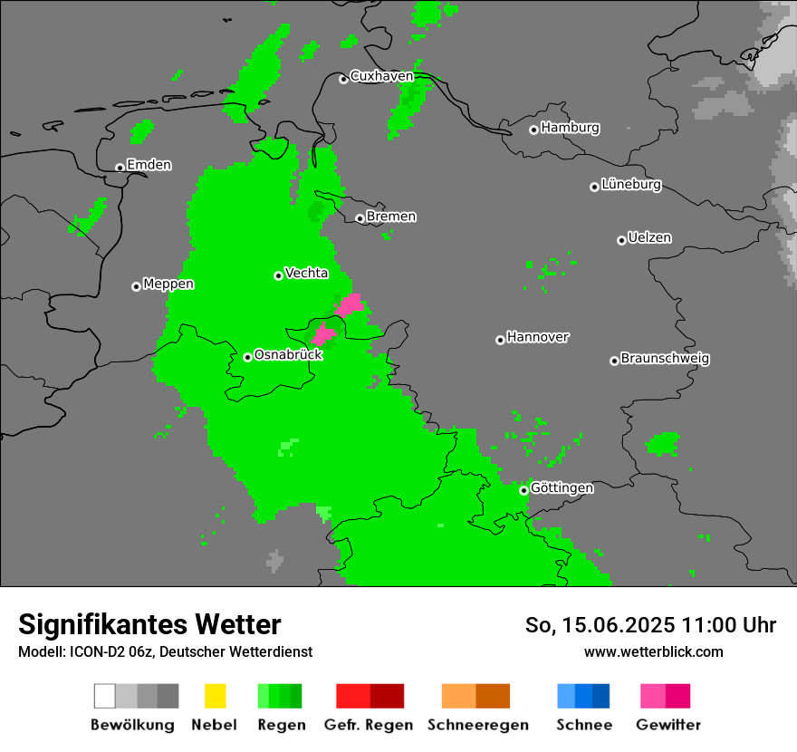 Modellkarten Signifikantes Wetter