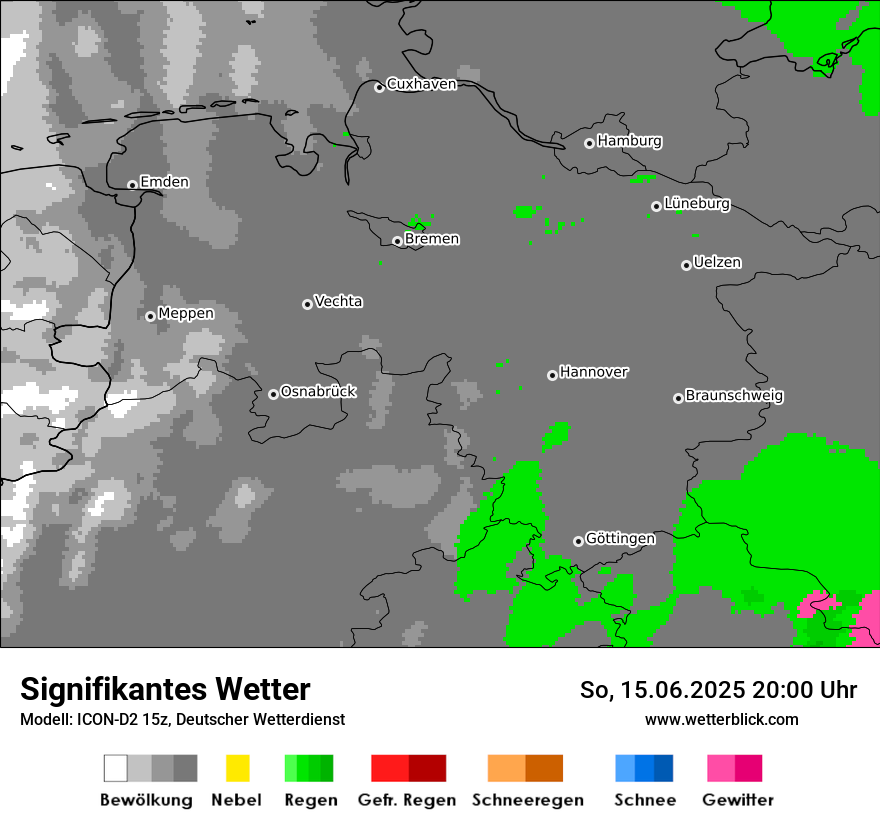 Modellkarten Signifikantes Wetter