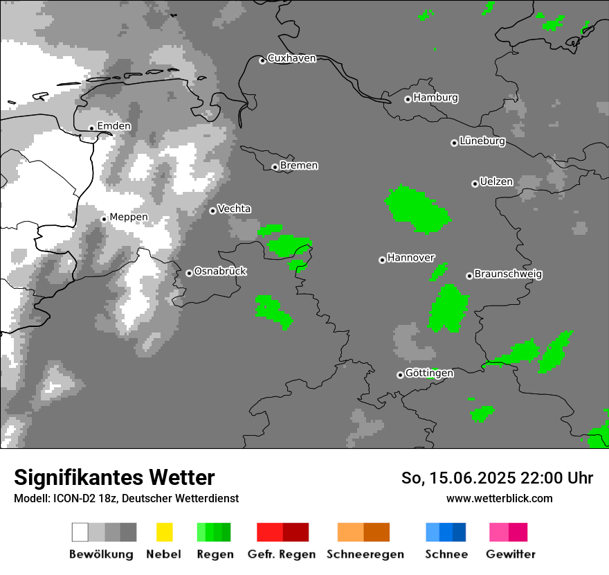 Modellkarten Signifikantes Wetter