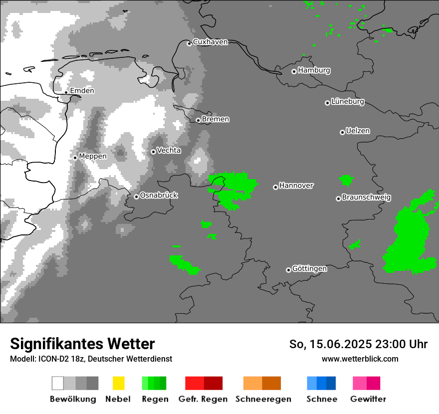 Modellkarten Signifikantes Wetter