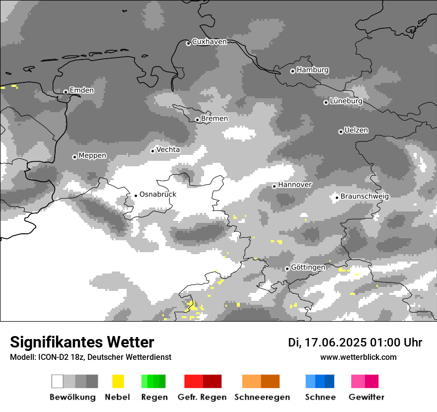 Modellkarten Signifikantes Wetter