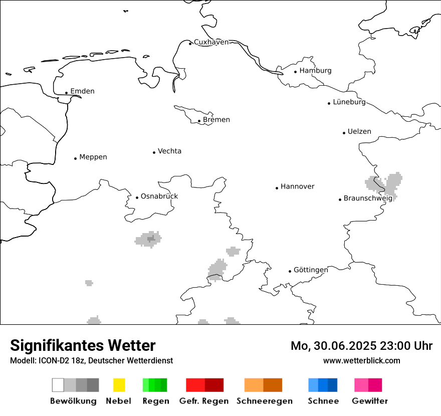 Modellkarten Signifikantes Wetter