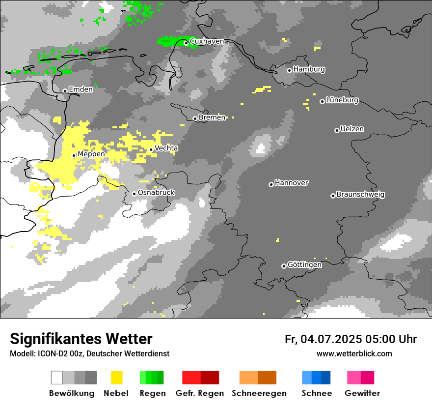 Modellkarten Signifikantes Wetter