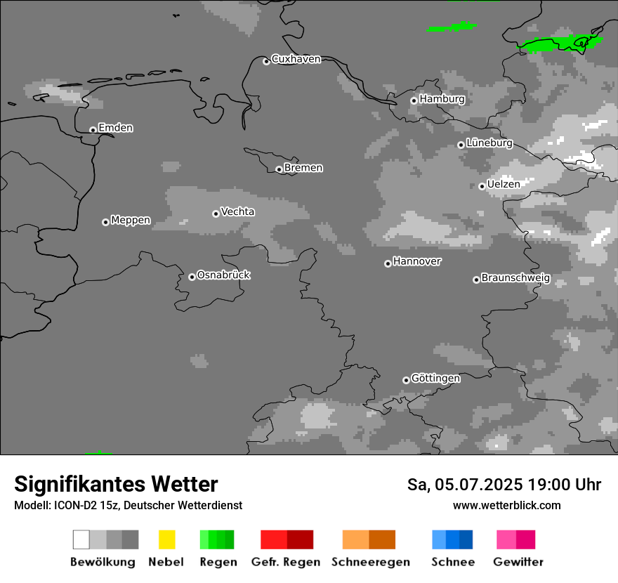 Modellkarten Signifikantes Wetter