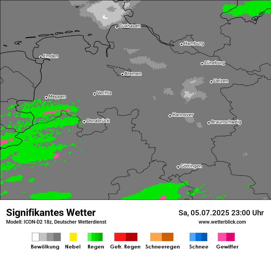 Modellkarten Signifikantes Wetter
