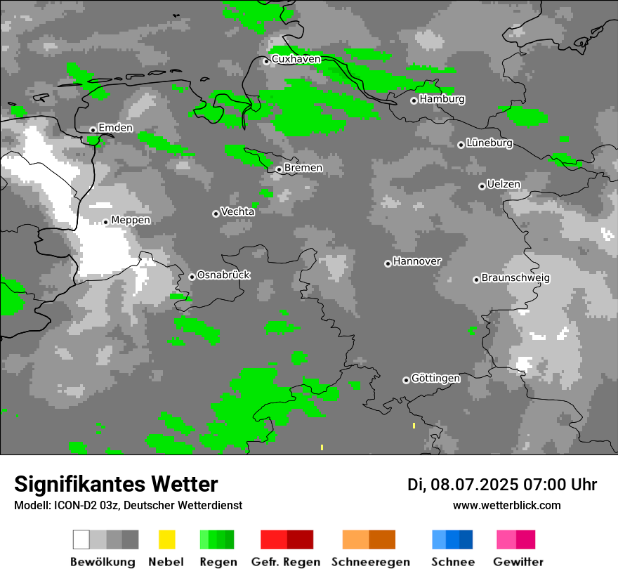 Modellkarten Signifikantes Wetter