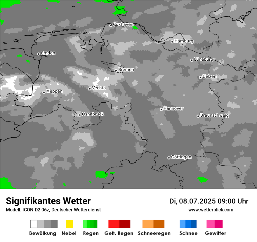 Modellkarten Signifikantes Wetter