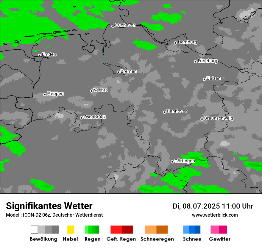 Modellkarten Signifikantes Wetter
