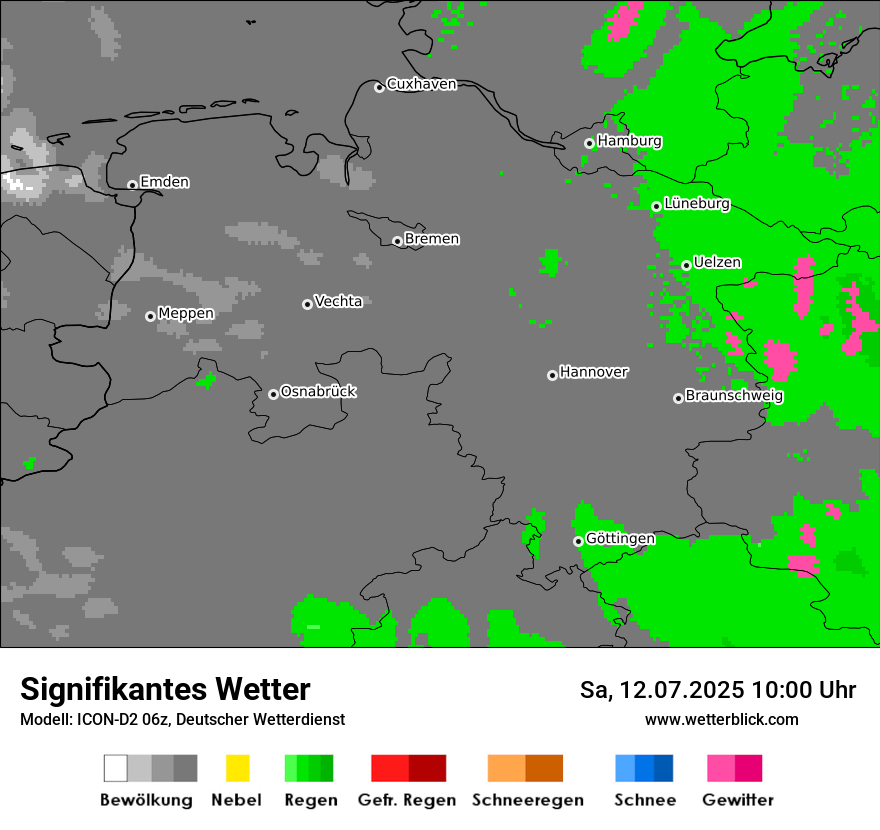 Modellkarten Signifikantes Wetter