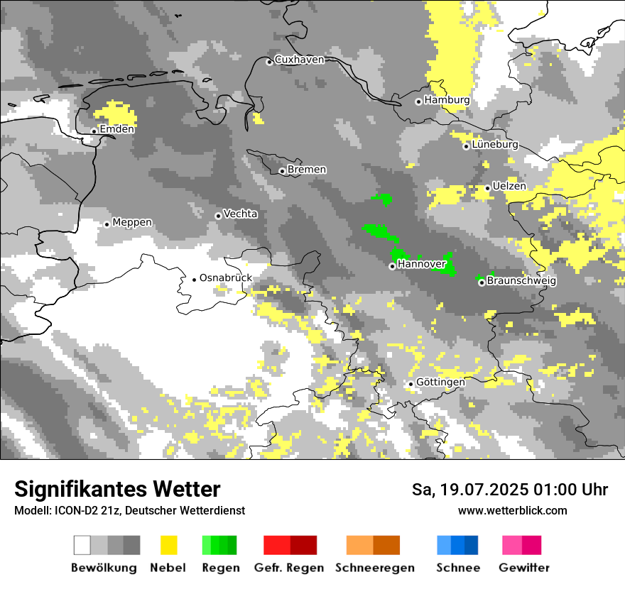 Modellkarten Signifikantes Wetter