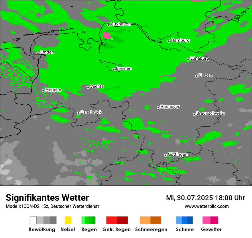 Modellkarten Signifikantes Wetter