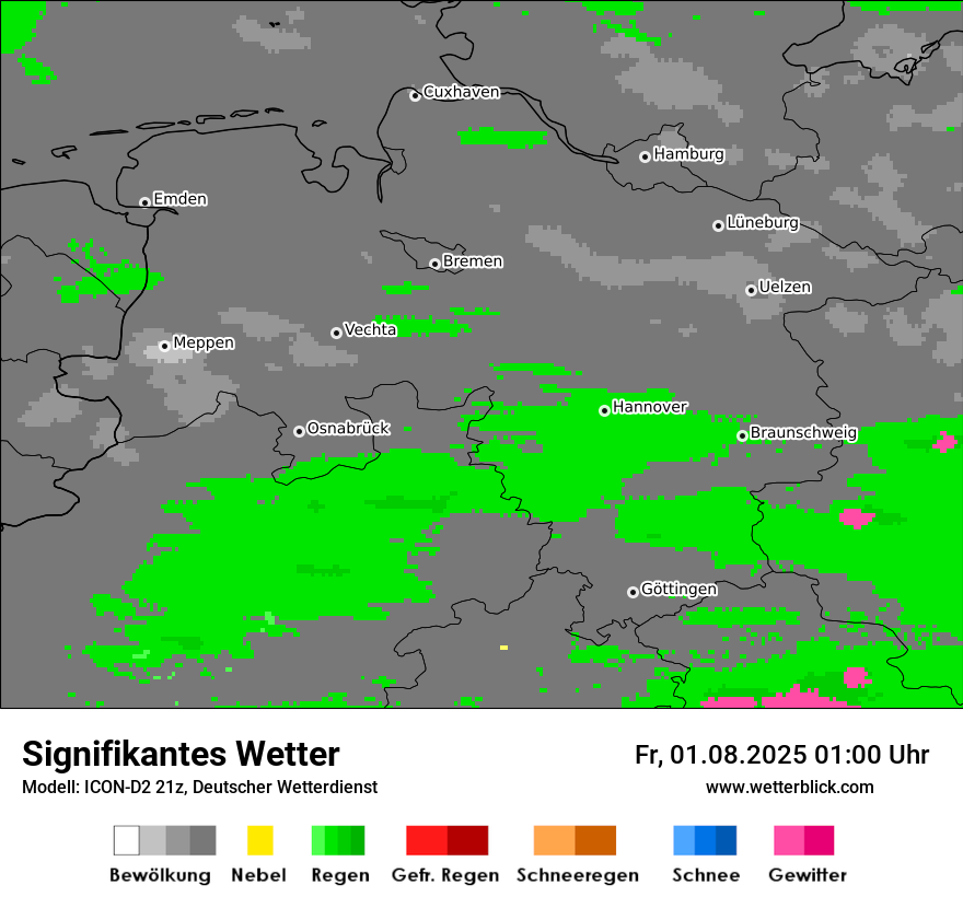 Modellkarten Signifikantes Wetter
