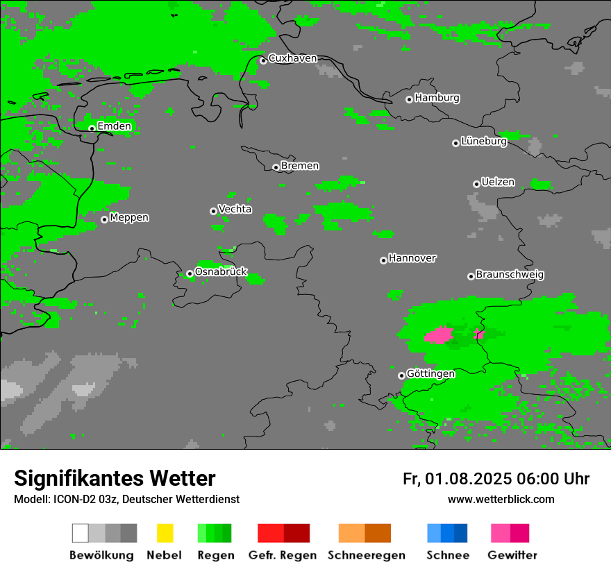 Modellkarten Signifikantes Wetter