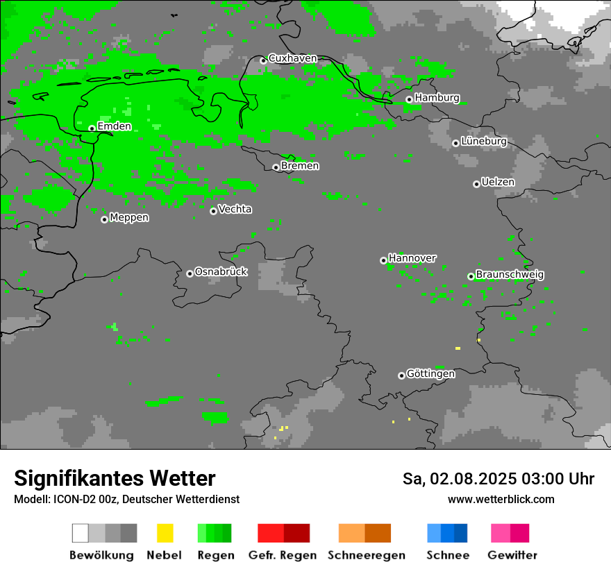 Modellkarten Signifikantes Wetter