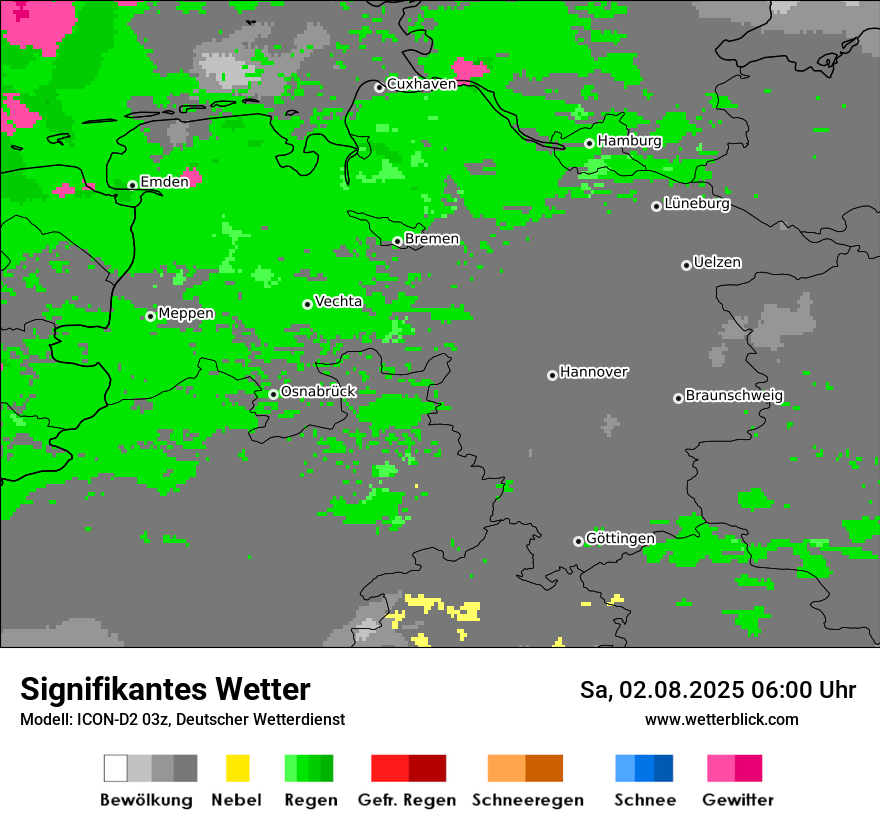 Modellkarten Signifikantes Wetter