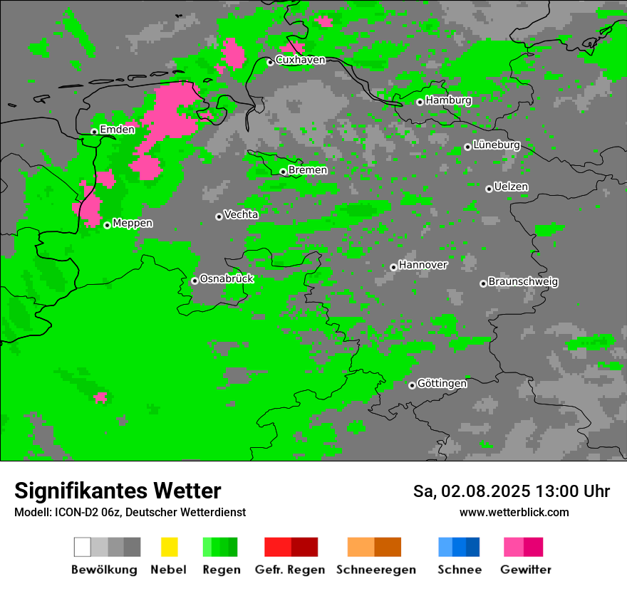 Modellkarten Signifikantes Wetter