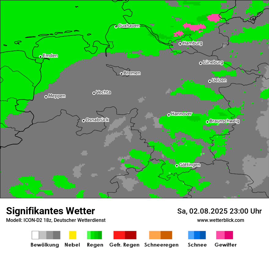 Modellkarten Signifikantes Wetter
