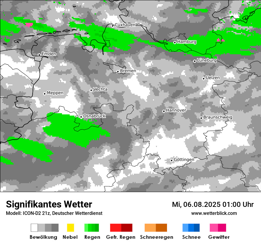 Modellkarten Signifikantes Wetter