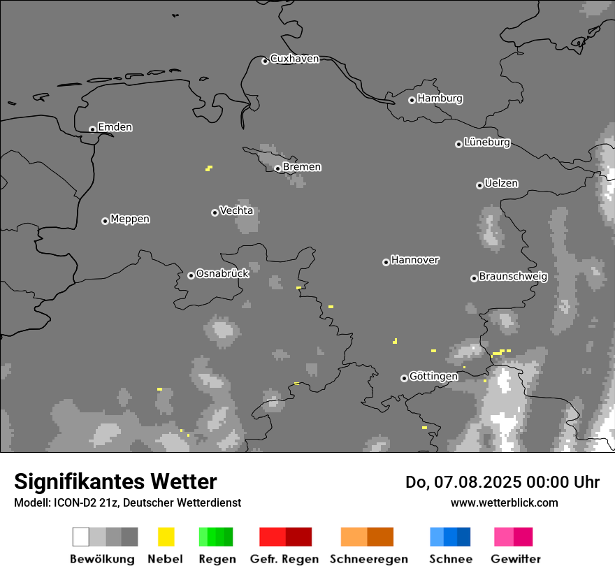 Modellkarten Signifikantes Wetter