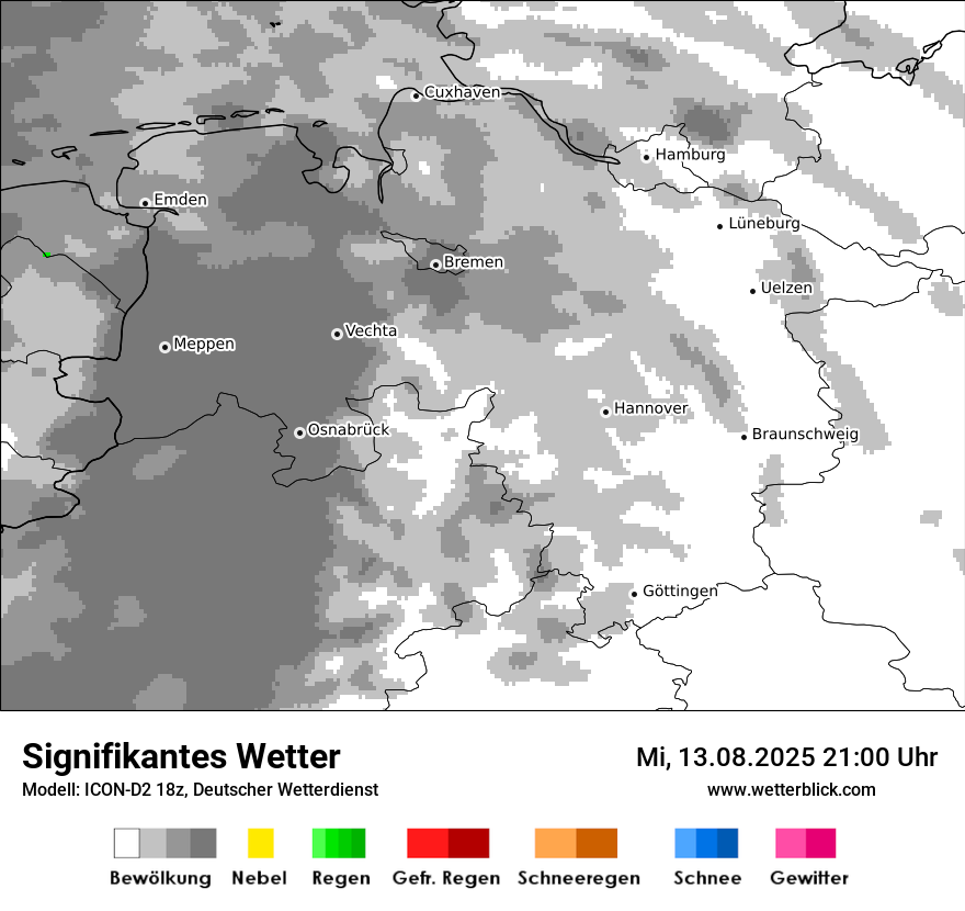 Modellkarten Signifikantes Wetter