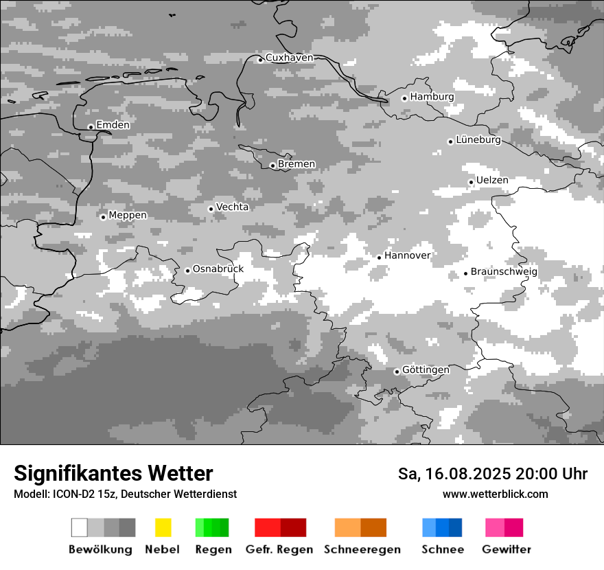 Modellkarten Signifikantes Wetter