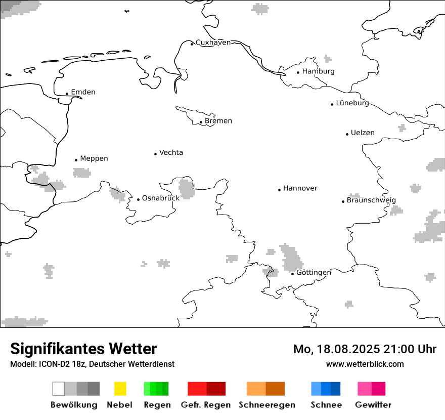 Modellkarten Signifikantes Wetter