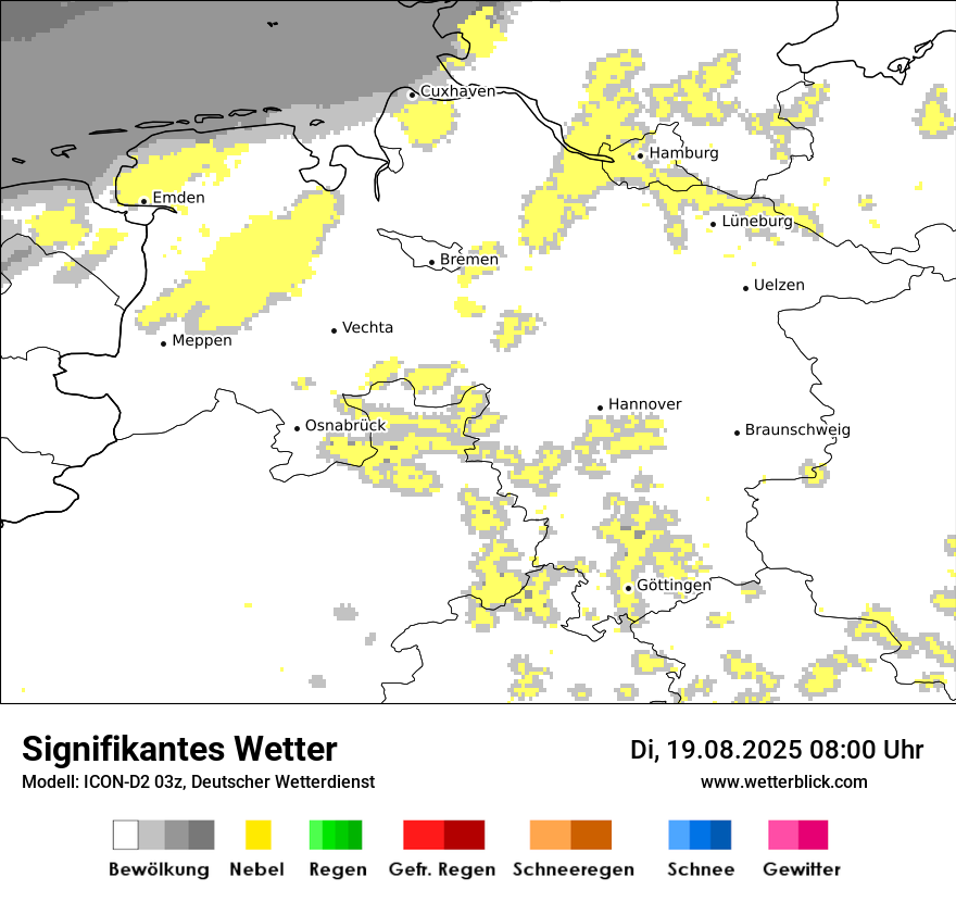 Modellkarten Signifikantes Wetter
