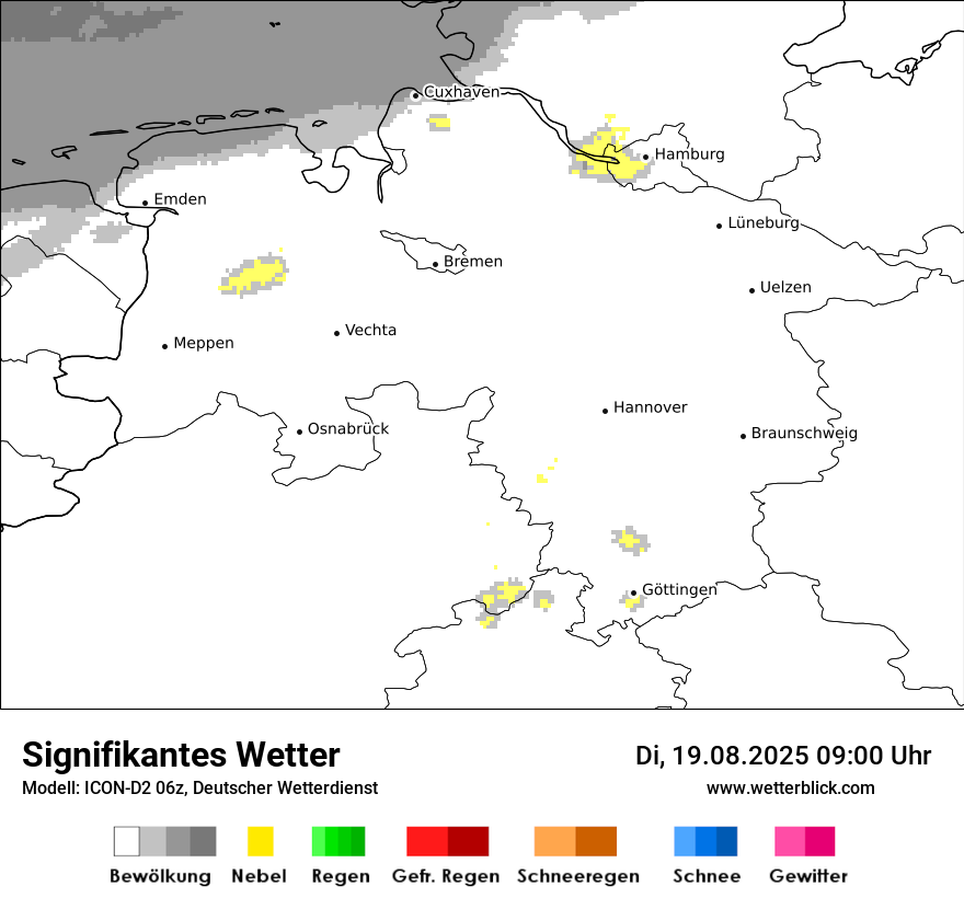 Modellkarten Signifikantes Wetter