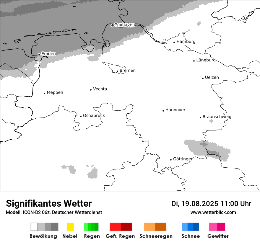 Modellkarten Signifikantes Wetter