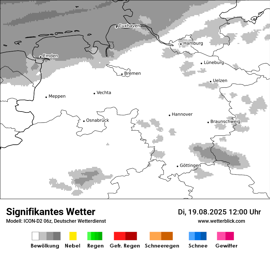 Modellkarten Signifikantes Wetter