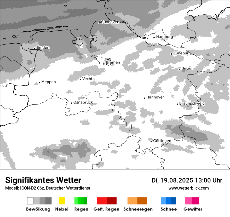 Modellkarten Signifikantes Wetter
