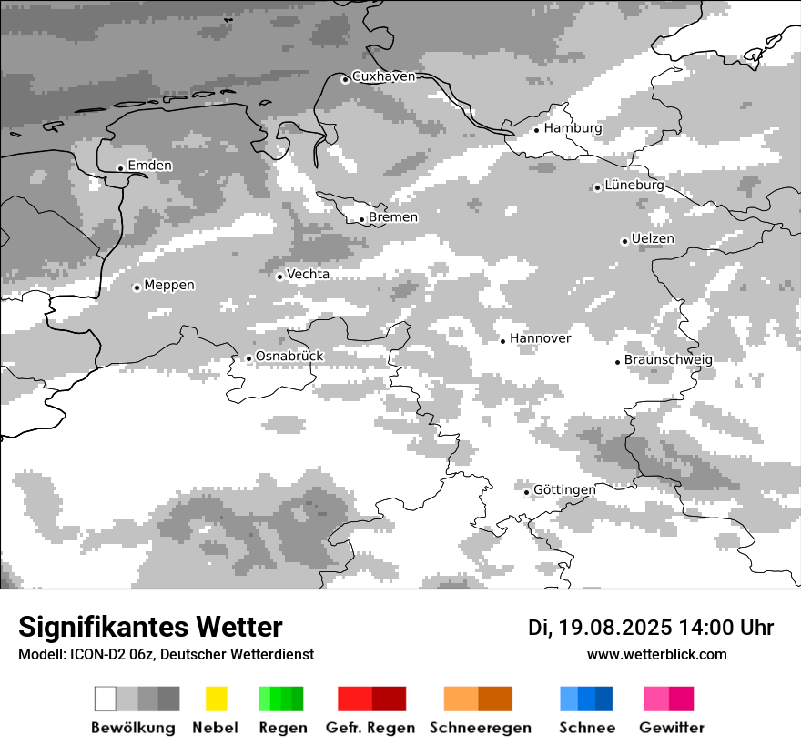 Modellkarten Signifikantes Wetter