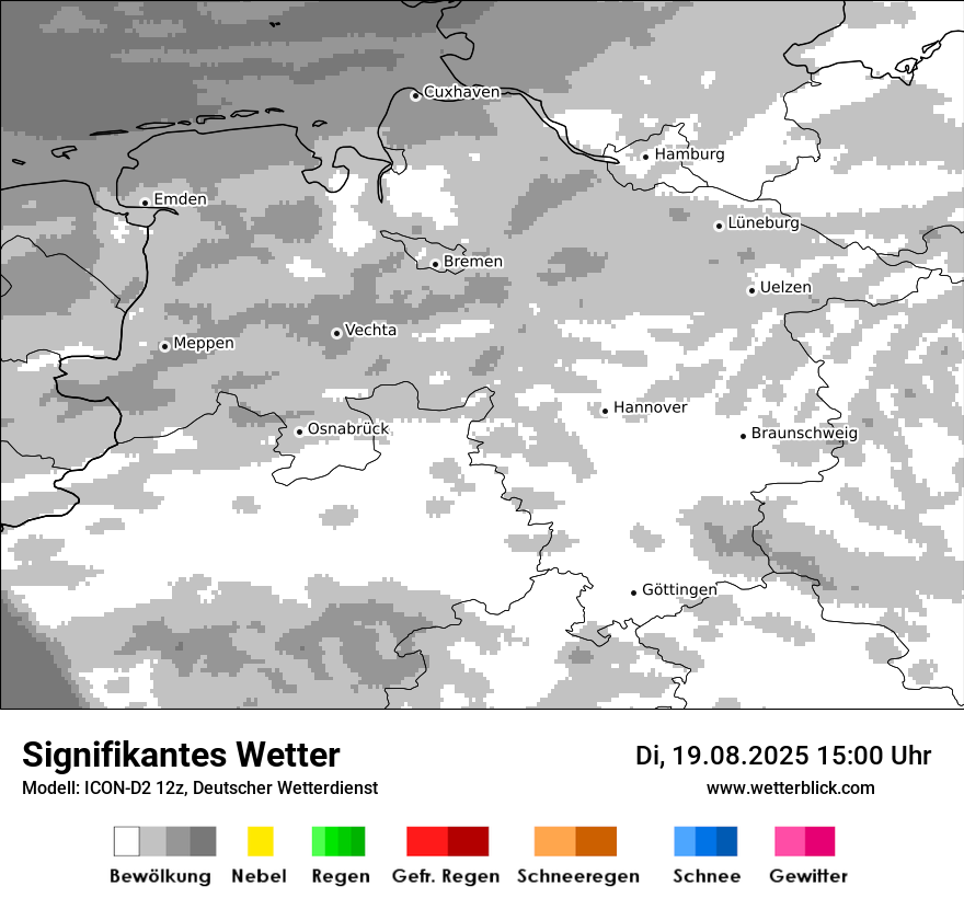 Modellkarten Signifikantes Wetter