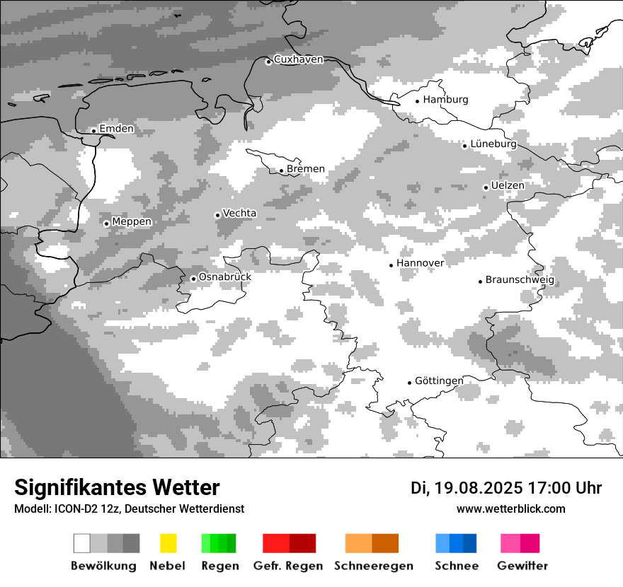 Modellkarten Signifikantes Wetter
